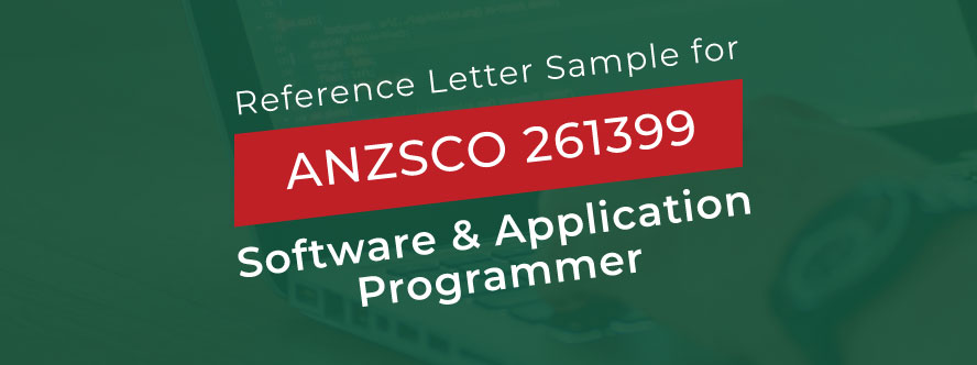 acs reference letter sample for software and applications programmer