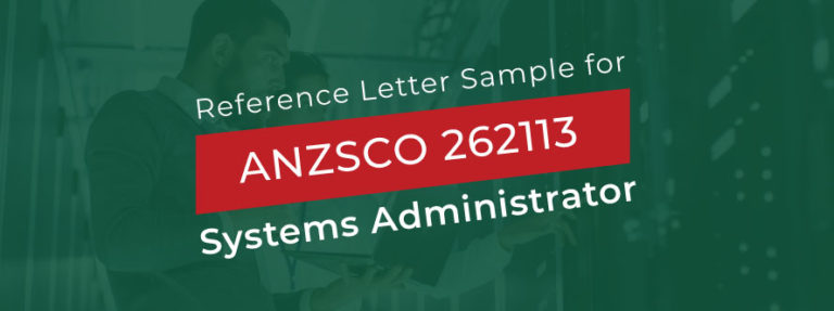 ACS Reference Letter Sample for Systems Administrator | ACSRPLReport.com